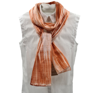 Shibori Batik Schal, Orange