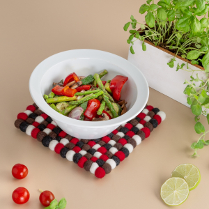 Filz Untersetzer, dünne Kugeln ca. 21*21 cm -...