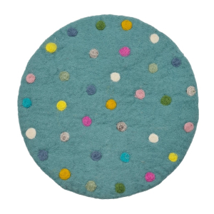 Sitzkissen "Spotty" -  rund ca. 35 cm - Mint...