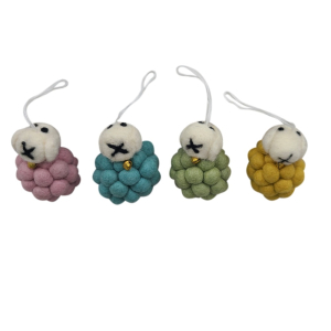 Filz Deko: POM POM Schafe (4er Set)