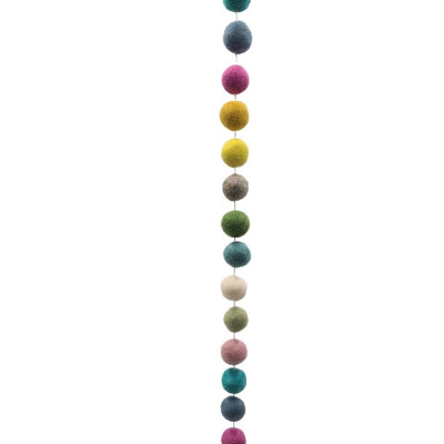 Filz Hänger - Dicke Kugeln in Frühlingsfarben - Länge ca. 150 cm