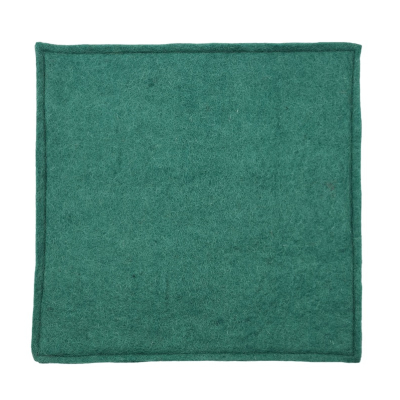 Eckiges Sitzkissen aus Filz - ca. 35*35 cm - Dunkles Grün