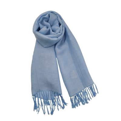 Sommerschal mit Mini-Diamant Muster - Helles Blau