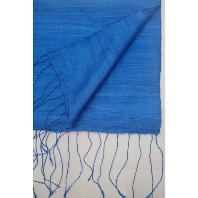 Schals aus Wildseide, Royal Blau