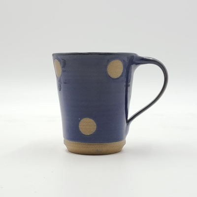 Kaffeepot mit Punkten, blau