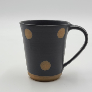 Kaffeepot mit Punkten, schwarz matt