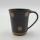 Kaffeepot mit Punkten, schwarz matt