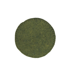 Glas-Untersetzer mit Ziernaht, Ø ca. 10 cm, Khaki...