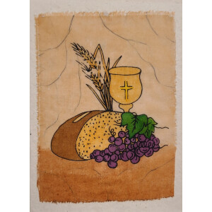 Grußkarte Wein & Brot
