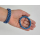 Armband, 3er Set - Muster #4 Blau mit Hell-Lila