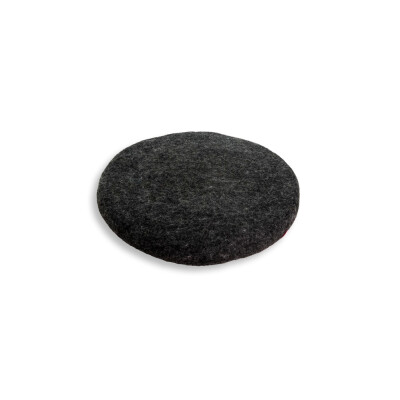 Filz Sitzkissen, Ø ca 35cm, gefüllt - Anthrazit