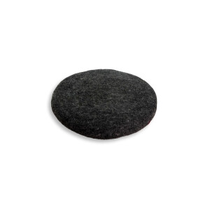 Filz Sitzkissen, Ø ca 35cm, gefüllt - Anthrazit