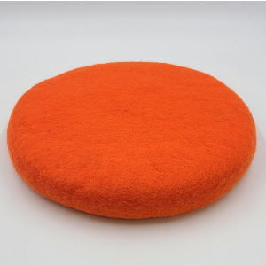 Filz Sitzkissen, Ø ca 35cm, gefüllt - Orange
