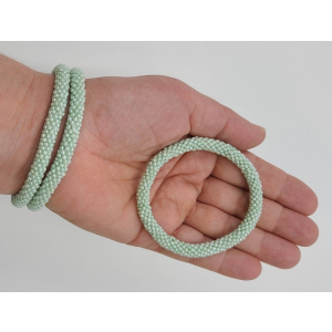 Armband, 3er Set - Jadegrün