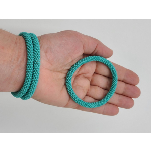 Armband, 3er Set - Mint matt