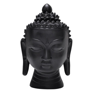 Schwarzer  Terracotta Buddha Kopf - ca. 20 cm hoch