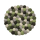 Filz Untersetzer, dicke Kugeln, Ø ca. 21 cm - Grüntöne mit Grau & Weiß