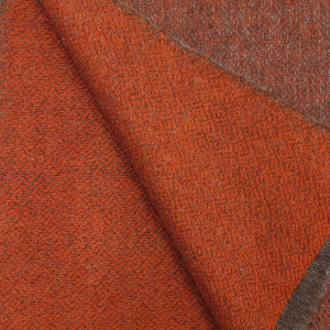 Schal aus Yakwolle (ca. 40 * 180 cm) natur/orange