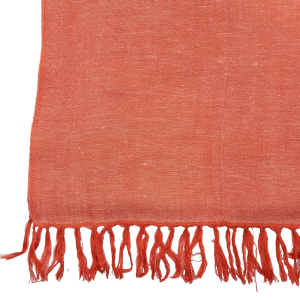 Sommerschal mit Mini-Diamant Muster - Orange