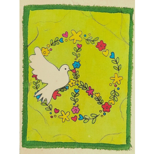 Grußkarte Peace mit Taube