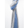 Wollschal mit Streifen (60 * 200 cm), Grau mit Royalblau