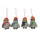 Filz Deko: Hänger Pinguin mit Mütze (4er Set)