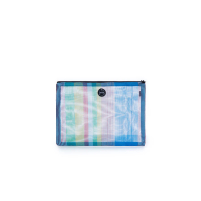 Limited Edition, transparente Innentasche: Blau gestreift