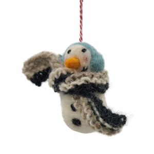 Filz Deko: Schneemänner mit Schal (2er Set)