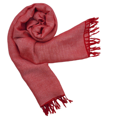 Sommerschal mit Mini-Diamant Muster - Rot
