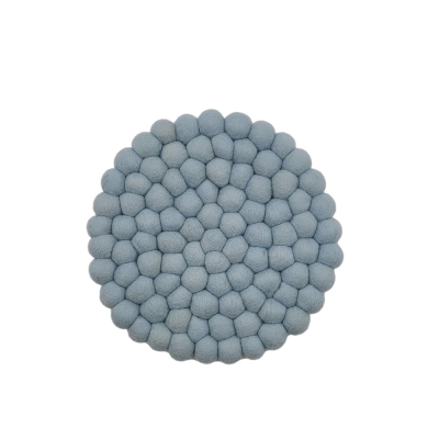 Filz Untersetzer dicke Kugeln, Ø ca. 21 cm - Mintblau