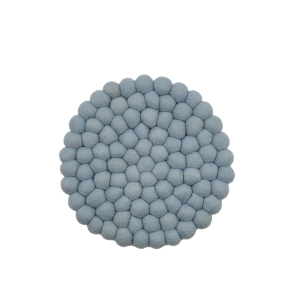 Filz Untersetzer dicke Kugeln, Ø ca. 21 cm - Mintblau