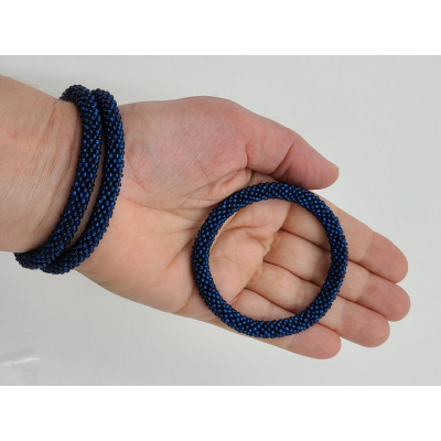 Armband, 3er Set - Dunkles Blau