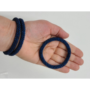 Armband, 3er Set - Dunkles Blau