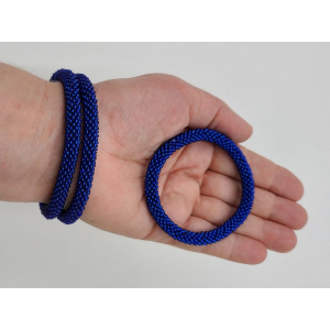 Armband, 3er Set - Royal Blau