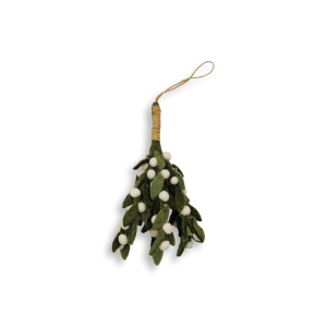 A bundle of twigs with white berries