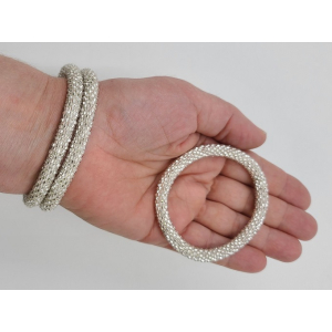 Armband, 3er Set - Silber