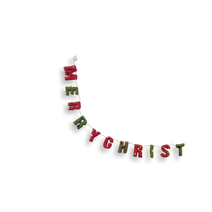 Filz Girlande: Merry Christmas