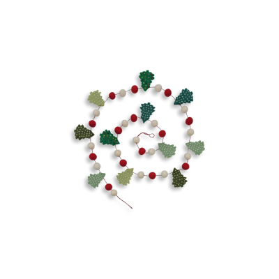 Filz Girlande: Weihnachtsbaum