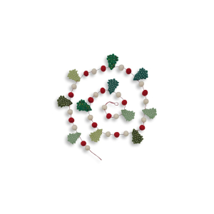 Filz Girlande: Weihnachtsbaum