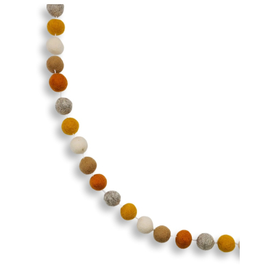 Filz Hänger dicke Kugeln, Kürbis Mix, Länge ca. 150 cm
