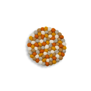 Untersetzer dicke Kugeln Kürbis Mix, Ø ca. 21 cm
