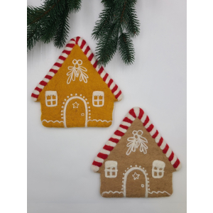 Untersetzer Lebkuchenhaus, beige