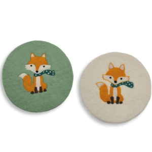 Untersetzer Fuchs mit Schal