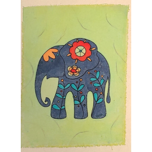 Grußkarte Elefant