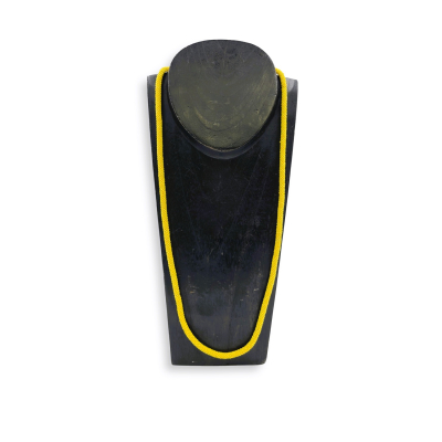 Halskette aus Glasperlen, Gelb