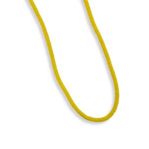 Halskette aus Glasperlen, Gelb
