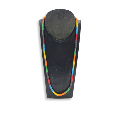 Halskette aus Glasperlen, #53 Bunte Blöcke