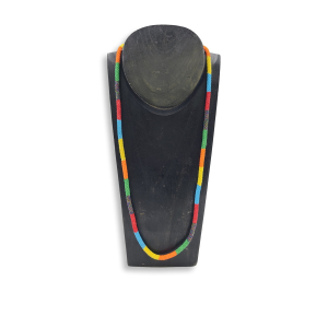 Halskette aus Glasperlen, #53 Bunte Blöcke