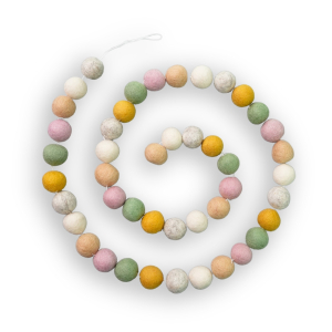 Filz Hänger - Dicke Kugeln Pastell hell (ca. 150 cm)