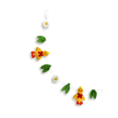 Filz Girlande Küken mit Daisies